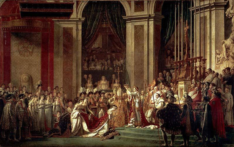 Jacques-Louis David The Coronation of Napoleon oil painting image